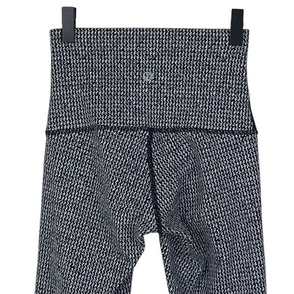 LULULEMON Wunder Under Pant 30” Leggings Sz 2 Teeny Tooth Black Yoga Academia - Picture 7 of 12